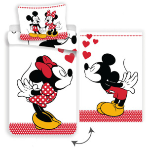Jerry Fabrics Povlečení Mickey and Minnie in love 140x200 70x90