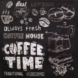 Obraz na plátně - Coffee Time, 28x28 cm