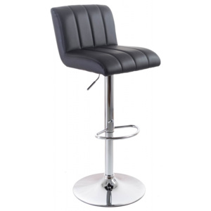 Barová židle G21 Malea koženková, prošívaná black - G21