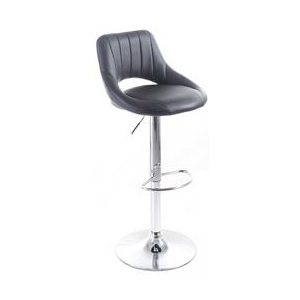 Barová židle G21 Aletra koženková, prošívaná black - G21