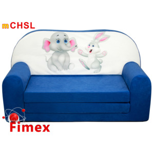 Dětská pohovka FIMEX sloník modrá