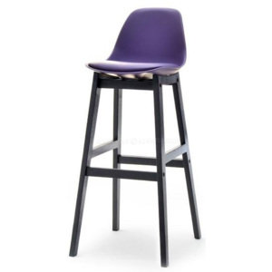 Barová židle SABEL fialová-černá
