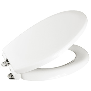 MEREO - Samozavírací WC sedátko, duroplast, bílé, s odnímatelnými panty CLICK (CSS112N)