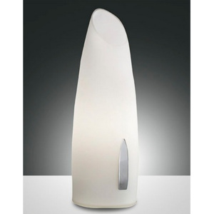 Designová lampička Fabas 2696-30-102 bílá s dotykovým stmívačem