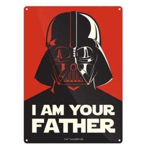 Plechová cedule Star Wars - I Am Your Father, (15 x 21 cm)