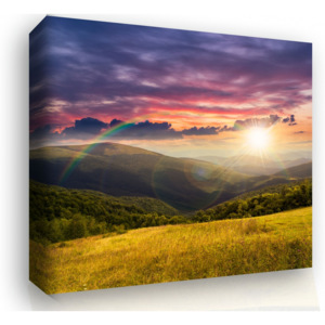 Moderní obraz- slunce v krajině (80x80 cm) - InSmile ®