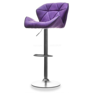 Barová židle VIOLET fialová-černá vintage