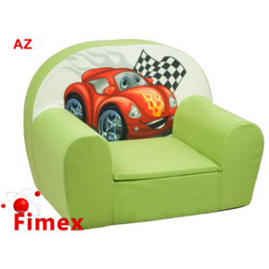 Dětské křesílko FIMEX auto zelené