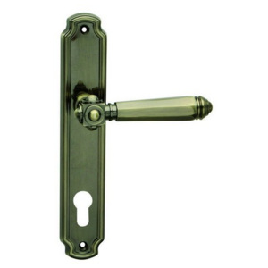 Dveřní kování COBRA ATLANTIS (OFS) - BB klika-klika otvor pro obyčejný klíč/OFS (bronz česaný)