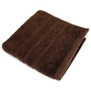 Hnědý ručník z česané bavlny Irya Home Classic, 30 x 50 cm