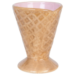 Keramická miska na zmrzlinu ve tvaru kornoutu Clayre & Eef, Ø 9 cm