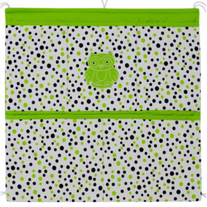 ESITO Kapsář na postýlku puntík, Barva puntík zelená, Velikost 53 x 53 cm