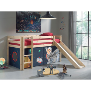 Dětská postel z masivu s klouzačkou Pino 1080 - Dětská postel s klouzačkou Pino