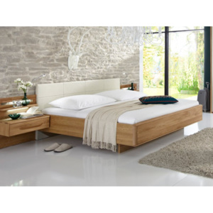 Plovoucí postel TORINO dub masiv/dubová dýha