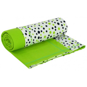 ESITO Letní dětská deka dvojitá bavlna puntík, Barva puntík zelená, Velikost 75 x 100 cm