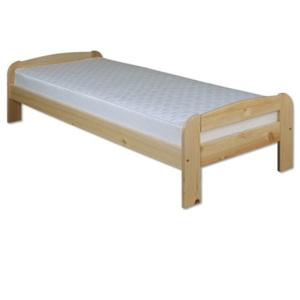 HMmax Postel jednolůžková LK 122 masiv borovice rozměry postele: 90 x 200, Barevné provedení dřeva: dub
