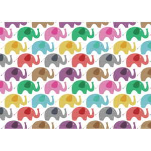 FLOORART Vinylový koberec Elefants 120x170 cm