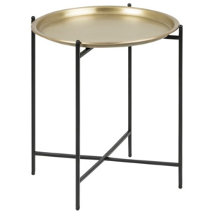 Odkládací stolek ve zlaté barvě Actona Osborn