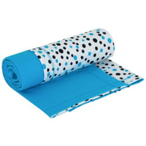 ESITO Letní dětská deka dvojitá bavlna puntík, Barva puntík tyrkysová, Velikost 75 x 100 cm