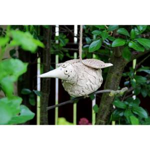 Pták nohatý závěsný - zahradní keramika morkusovic