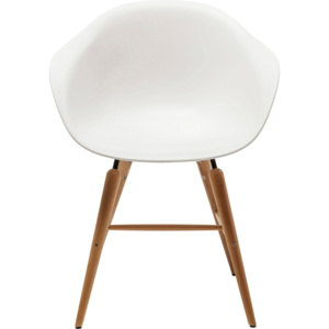 Židle s opěrkou Forum Object - bílá