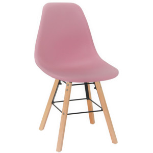 Skandinávská jídelní židle VIGO růžová