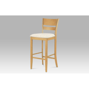 Barová židle dřevěná bělený dub S PODSEDÁKEM NA VÝBĚR AUB-5527 OAK1