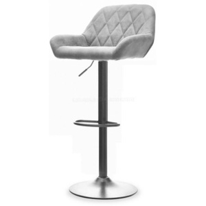 Barová židlička PICOT šedá-černá rustik