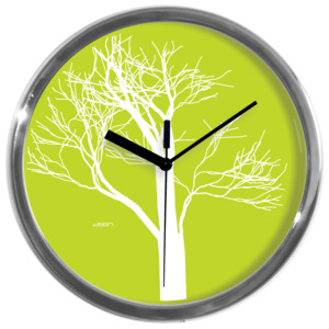 Nástěnné hodiny: Strom-zelené