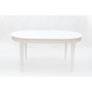 Bílý rozkládací jídelní stůl We47 Family, 165 - 215 x 105 cm