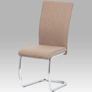 Jídelní židle DCL-455 CAP2 cappuccino látka a ekokůže - Autronic