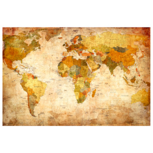 Mapa na korkové tabuli - fantastická mapa světa (90x60 cm) - Murando DeLuxe