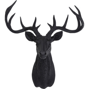 Dekorativní paroží Deer Rubber Black