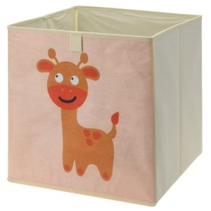 Úložný box na hračky 32 x 32 x 30 cm, žirafa