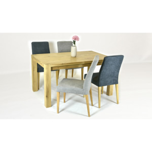 Dřevěný stůl a židle 140 x 90 cm - 180 x 90, Dub - kombinace / 8 ks / 140 x 90 cm kosice + Madrid