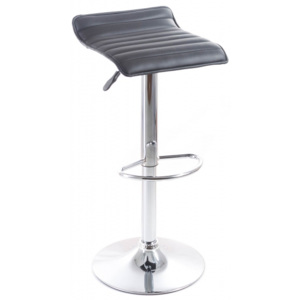 Barová židle G21 Fatea koženková, prošívaná black - G21