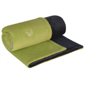 ESITO Dětská deka dvojitá Lara, Barva zelená / šedá, Velikost 75 x 100 cm