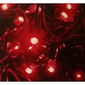 LCX-Chromex Profi LED světelný řetěz stálesvítící, červená, 200LED, 20m, prodloužitelný SR-058901