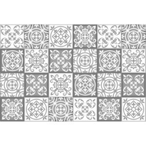 FLOORART Vinylový koberec Damero gris 65x100 cm
