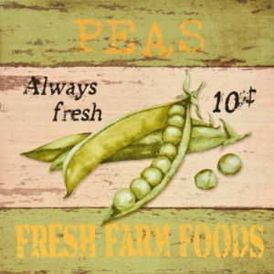 Obraz na plátně - Farm Peas, 28x28 cm