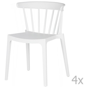 Sada 4 bílých židlí De Eekhoorn Daan