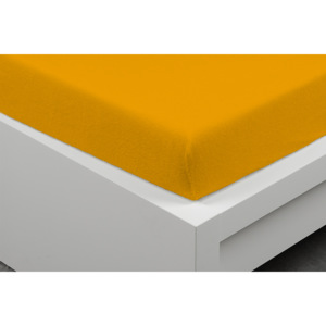 Prostěradlo Froté 90 x 200 cm barva: oranžová 14-1064 90 x 200 cm