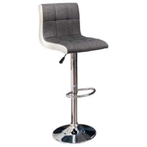 Barová židle Malone 90-115 cm, šedá/bílá | -40 % Sin:36829 CULTY HOME +
