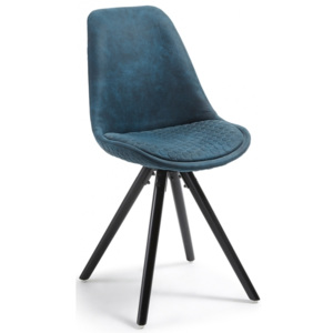 Jídelní židle LaForma Lars, modrá/černá
