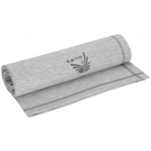 ESITO Letní dětská deka dvojitá bavlna jednobarevná, Barva šedá melír, Velikost 75 x 100 cm