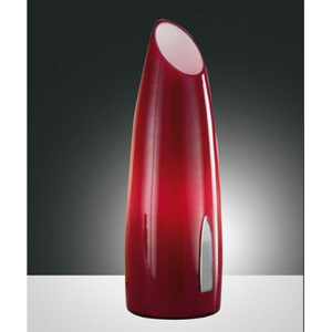 Designová lampička Fabas 2696-30-104 červená s dotykovým stmívačem