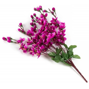 Umělá květina Magnolie fialová