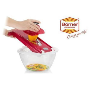 Börner Multimaker - plně barevný: Mísa a poklice s těsnícím ventilem, odkapkávačem a Multiplatem orange