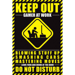 Plakát, Obraz - Gamer At Work, (61 x 91,5 cm)