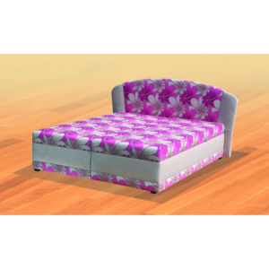 CLIO - vyšší manželská čalouněná postel s ÚP